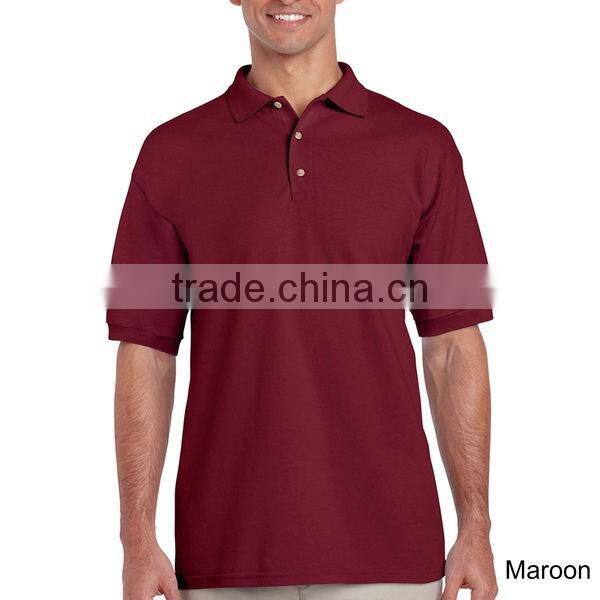 men's blank short sleeve cotton polo shirts