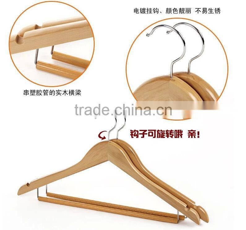 wholesale custom wooden coat hanger concise style wooden shirts hanger wooden tie and belt hanger
