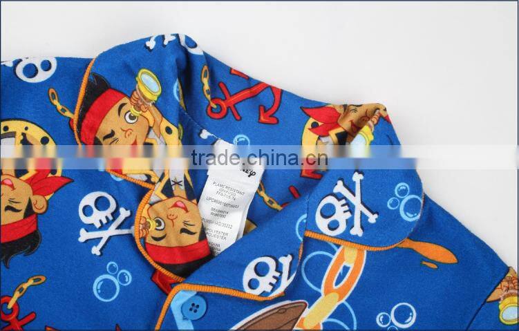 printing patent licensing boy pajamas sleeping wear for summer