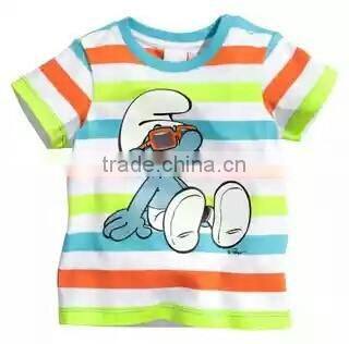 Wholesale fashion clothing boys clothes strip CartoonT-Shirts