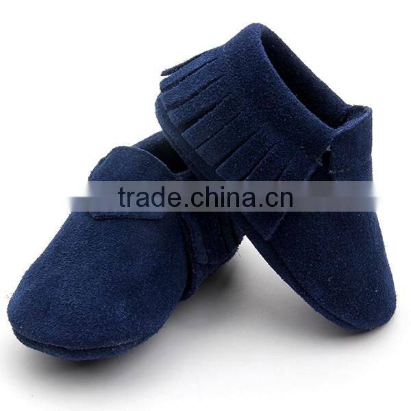 Top selling leather baby shoes of baby moccasins mix colors mix sizes