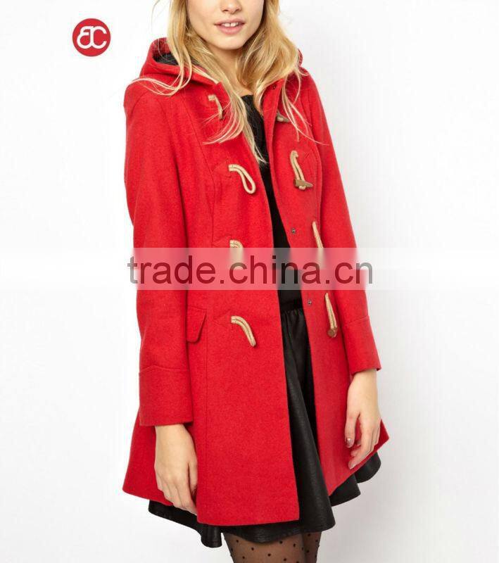 womens classic wool toggle jacket AD2119