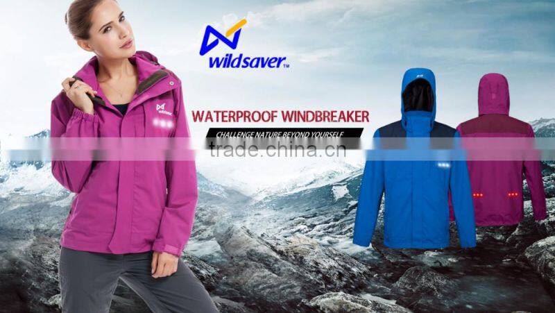 Winter fashion waterproof hiking jacket brand windbreaker