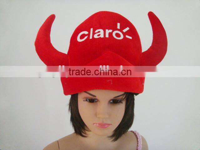 High quality Brazil world cup hat crazy football hat,party horn hat