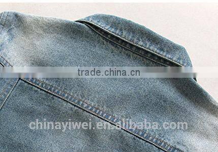 new modern style denim fabric jacket for man