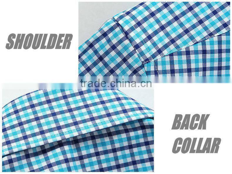 non iron men's shirt plaids shirt black color