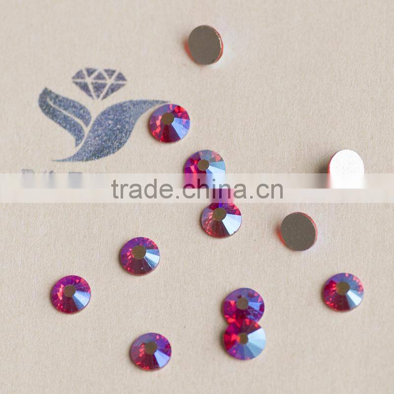 SS20 sapphire 206 AB color flat back nail art rhinestone