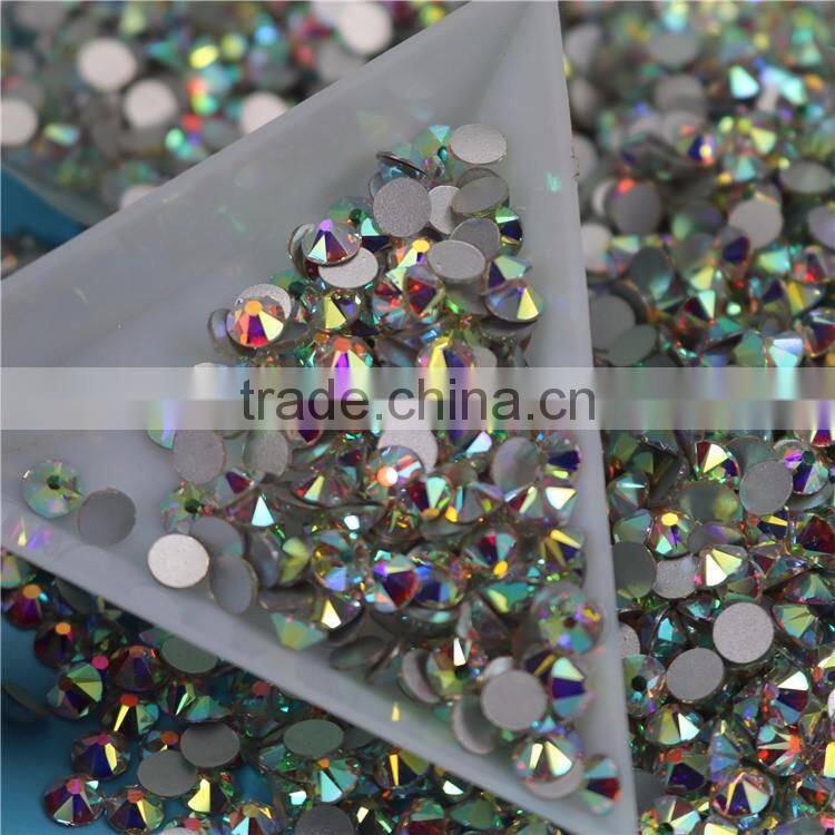 Clear Crystal 1440 pcs SS16 high quality chaton flat back rhinestones nail art