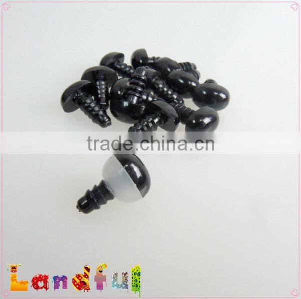11*8mm Safety Black Oval Plastic Nose For Crochet Doll Handcrafted
