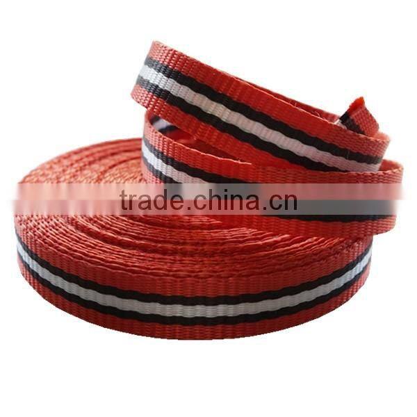 Narrow stripe fabric webbing