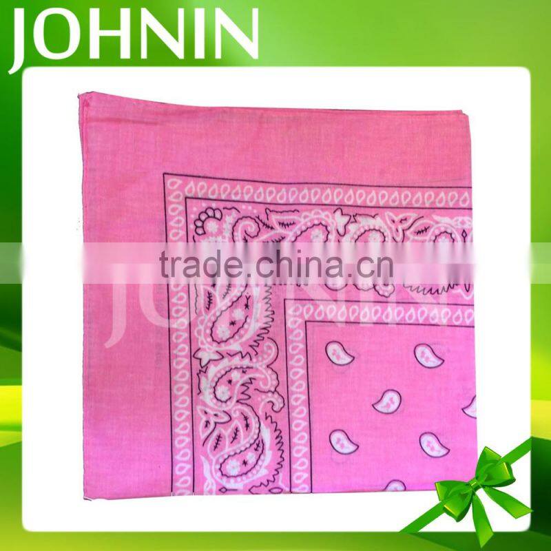 No moq custom printing 50*50cm high quality paisley bandana for sale