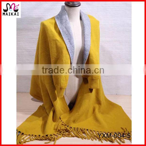 Elegant women's winter fashion jacquard scarf shawl