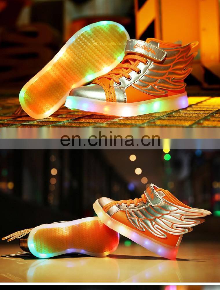 Wholesale hot Led light up kids shoes Children kids led shoes USB rechargeable LED luminous light shoes sneakers for kids