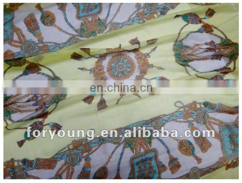 yellow spring summer colorful string scarf