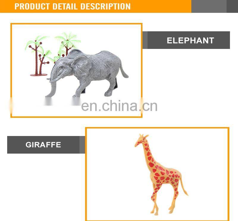 New Item Funny Plastic Jungle Animal Toys