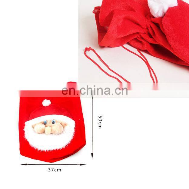 2017 Christmas gift Large Santa Claus Backpack ,Christmas stocking bags with holding hand