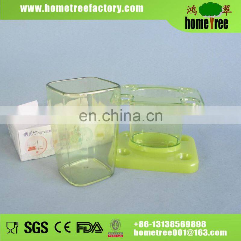 Novetly Plastic Oblong 3pcs Green Cheap China Bathroom Accessories Set