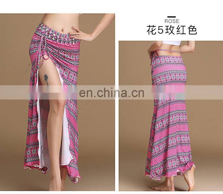 Q-6064 Arabic long sexy belly dance skirt