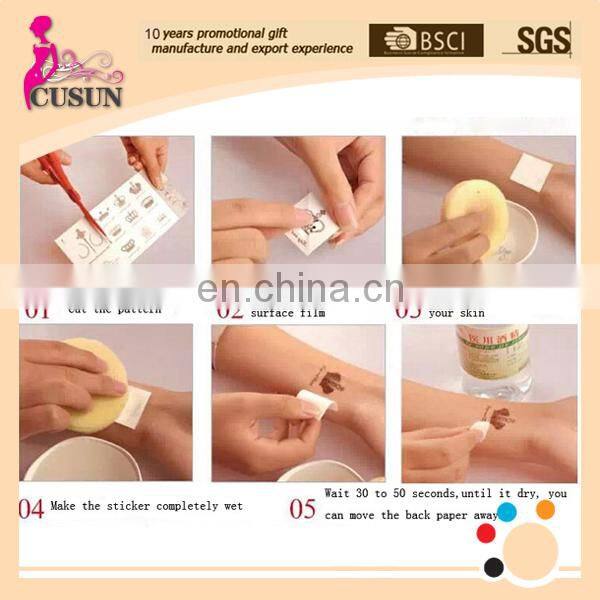 Gold/Silver Body Jewelry Sticker Deco Non-toxic metallic temporary tattoo