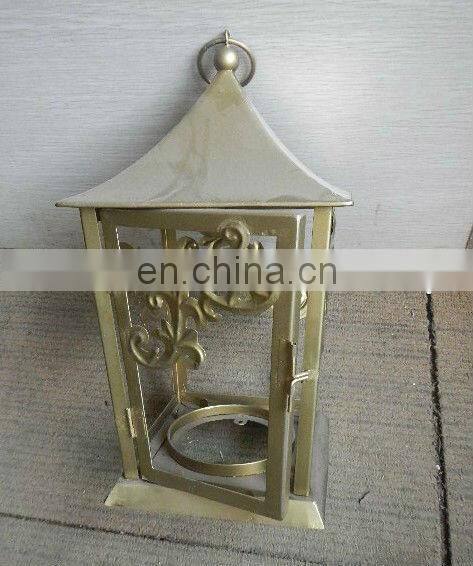 Metal candle lantern, iron candle lantern