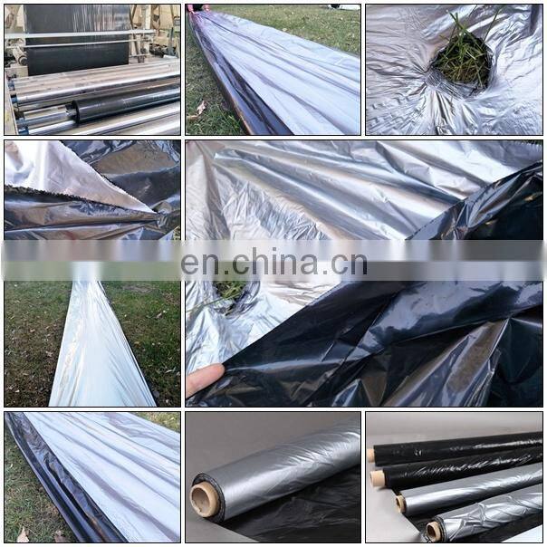 PE agricultural black and silver mulch film