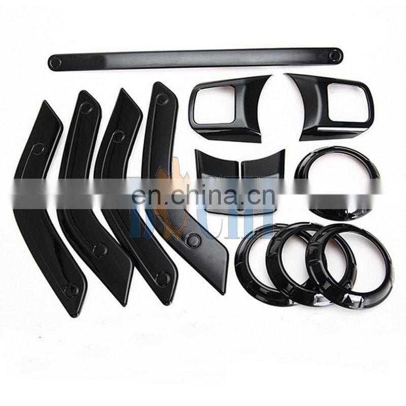 ABS 12pcs car exterior trim kits for JEEP JK