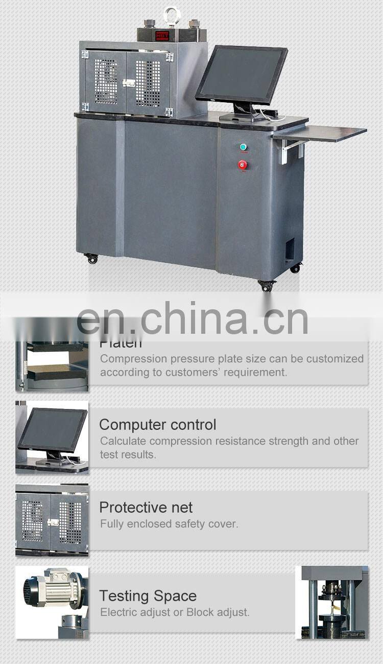 YES-100 100kN 200kN 300kN Digital Display Brick And Cement Compression Testing Machine