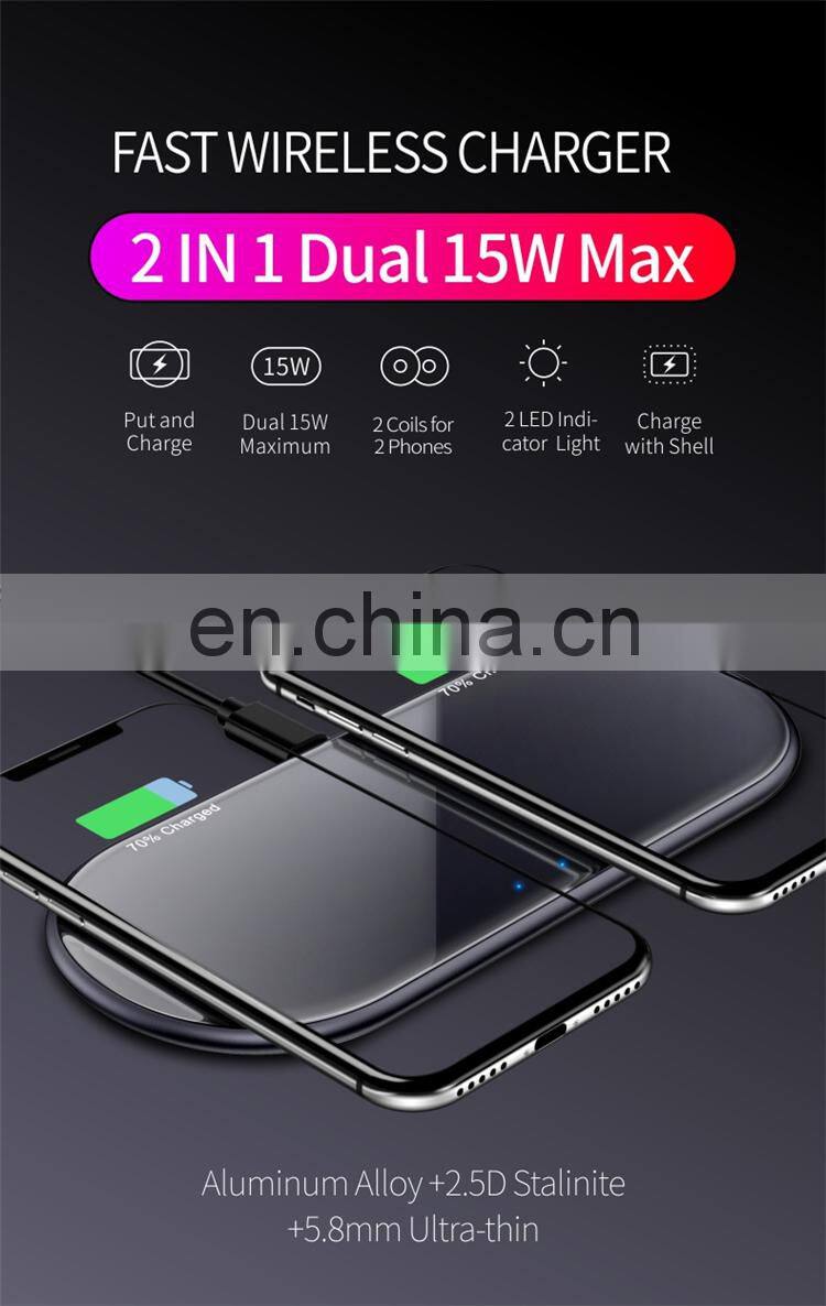 For Smartphone Qi 10w Fast Wireless Charging Pad,High Quality Wireless Charger for Power Supply