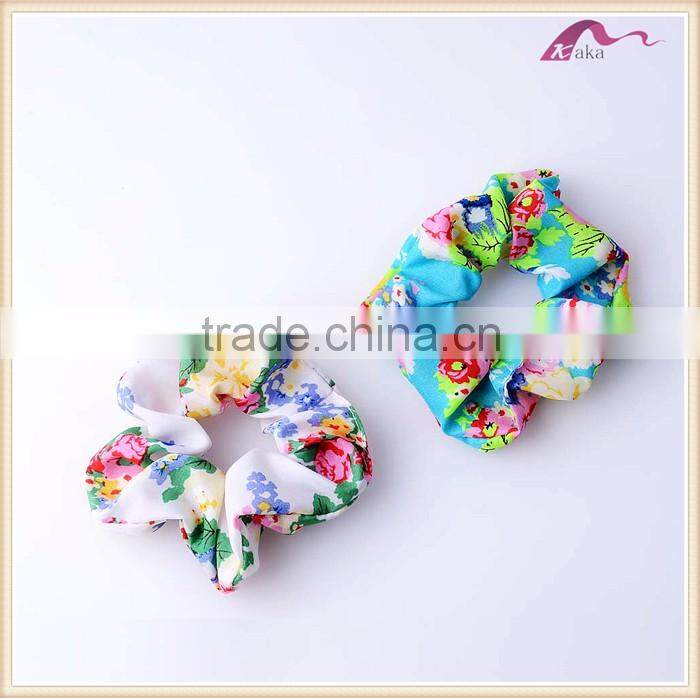 Japanese Kimono Fabric Flower Elastic Hair Bands Accessories Wholesale