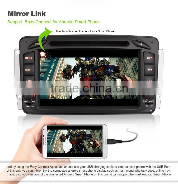 Erisin ES2507B 7" Mercedes Double Din Car DVD Player with GPS 3G WiFi Bluetooth