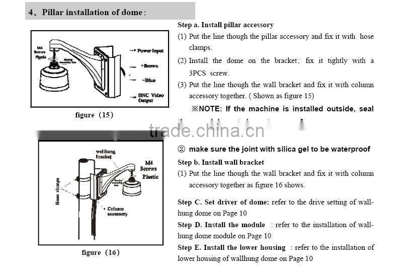 1/3" SONY Exview HAD CCD High speed dome IR camera(PTZ camera)