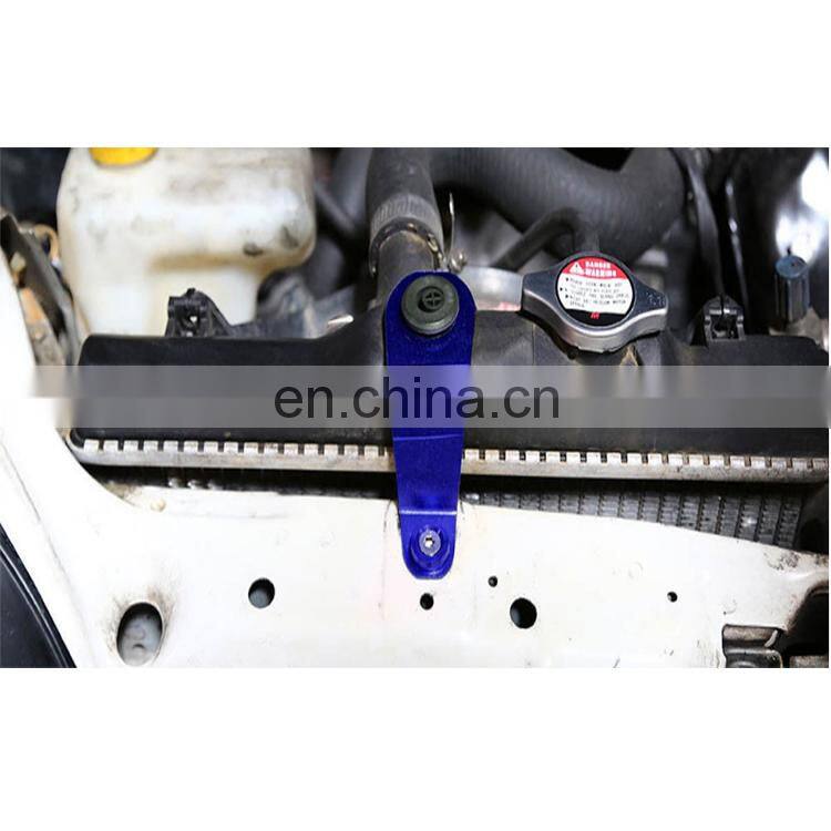 Automotive durable parts aluminum radiator bracket bolts universal support water tank buckles