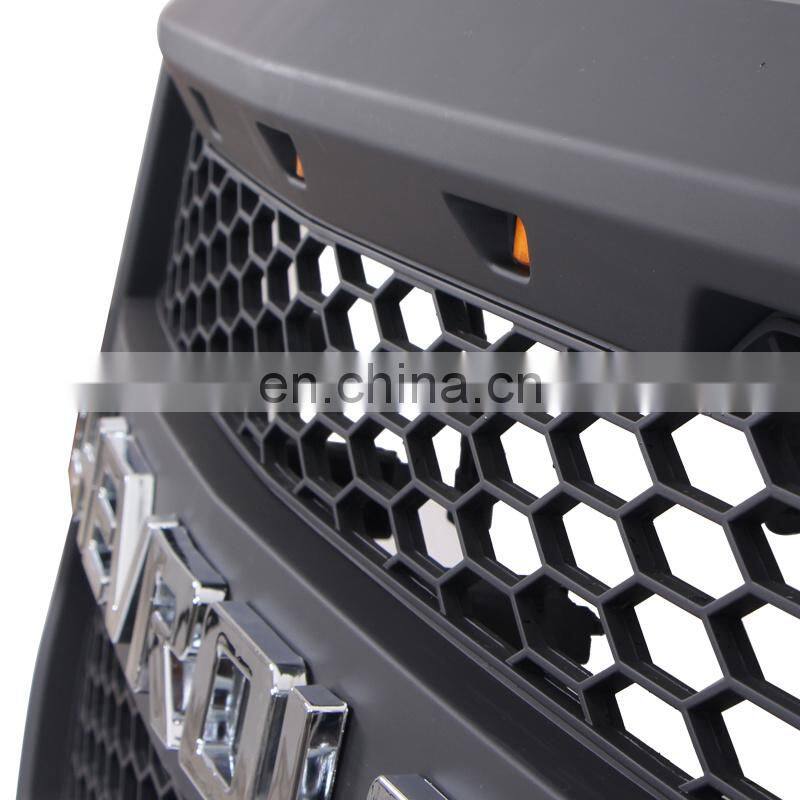 Pickup Truck Front Upper Grill W/O Side LED Lights mesh grille for Silverado 2016-2018