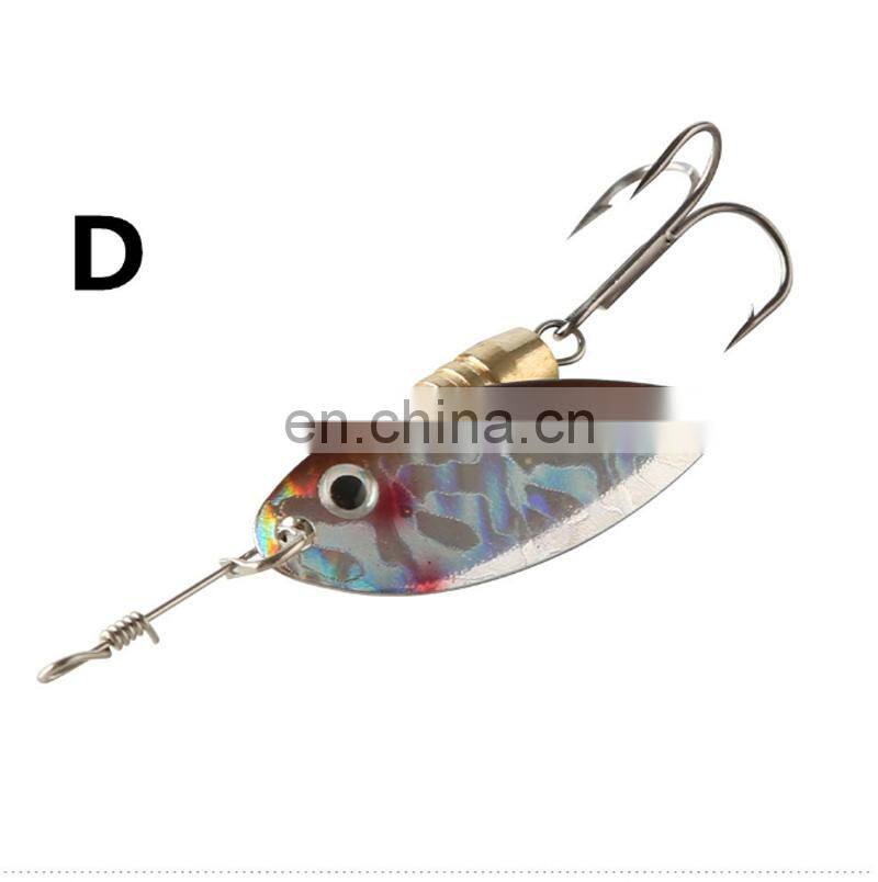 Metal Fishing Lure 8cm 9.5g Spoon Lure Spinner Bait 3D Lure Eyes Hard Bait Spinner Bait Isca Artificial