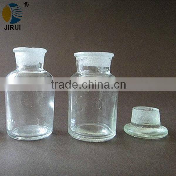 60ml wide mouth clear reagent glass bottle with lid