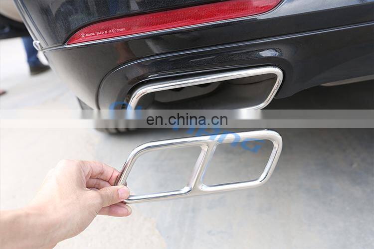 Stainless Steel Exhaust Rear Dual Cover Trim Stickers For Mercedes Benz S Class Coupe R Class