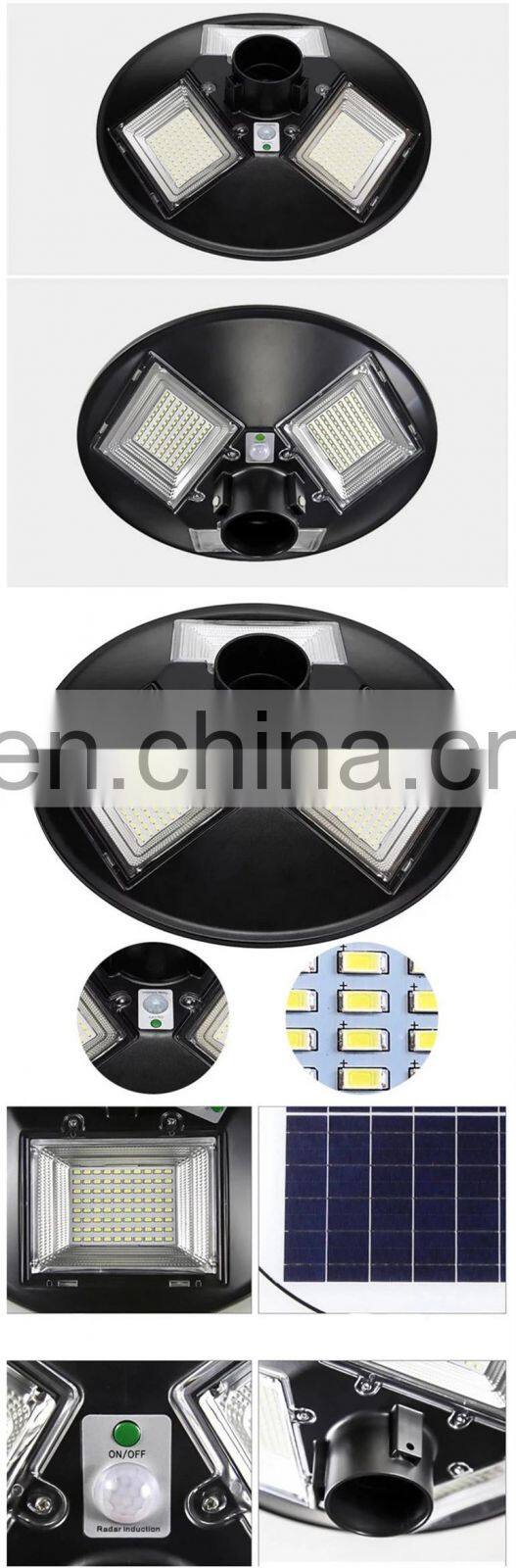 Remote Control UFO Solar Street Light For Garden Landscape 150W 250W 300W 500W Round UFO Solar Lights