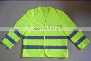 long sleeve 100%polyester fabric with reflective strips