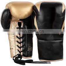 Custom Made MMA Boxing Gloves Training Superior Wrist Support Leather Boxing Gloves