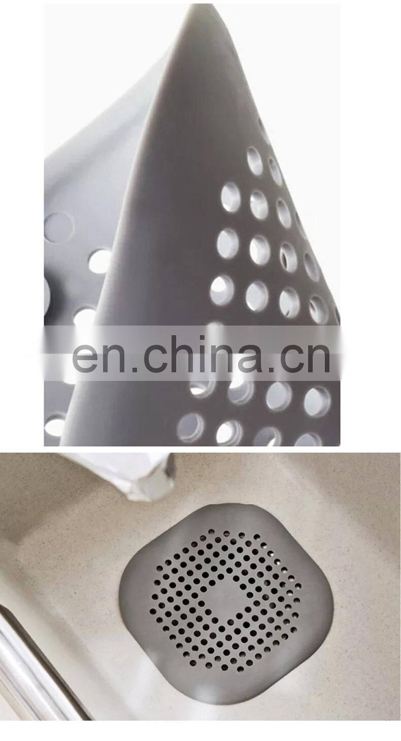 Hair Filter Sink Anti-blocking Strainer Bathtub Shower Floor Drain Stopper Silicone Kitchen Deodorant Plug Bathroom Accessories