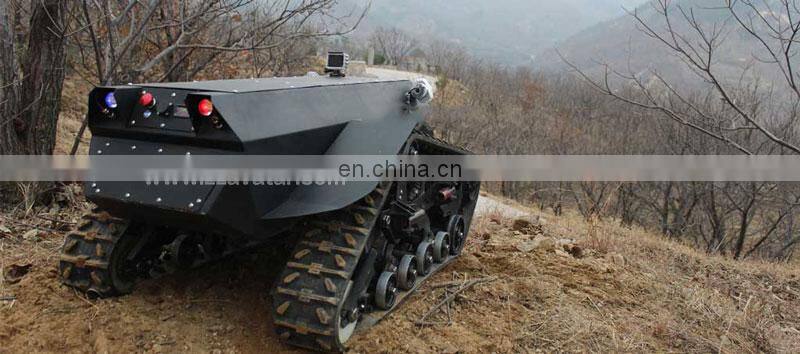 steel tracked crawler robot platform military car offroad robot chassis