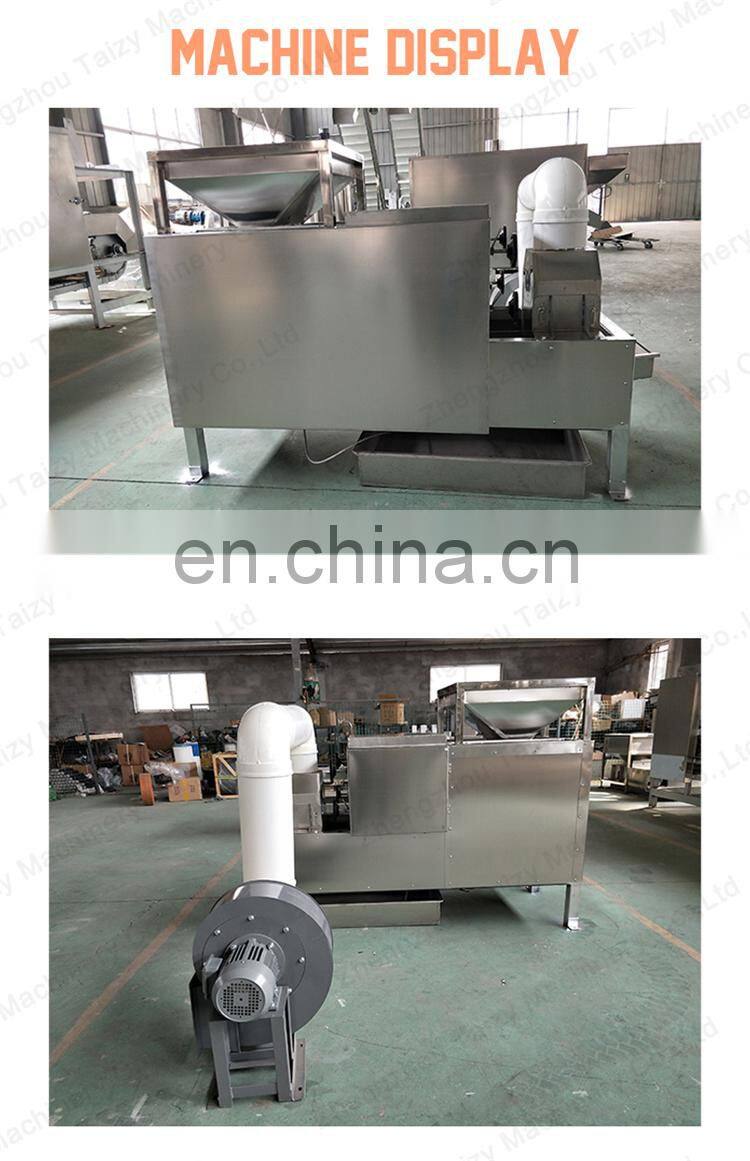 cocoa powder making machine Removing Peanut Skin Cocoa Beans Peeler And Half Cutter machine