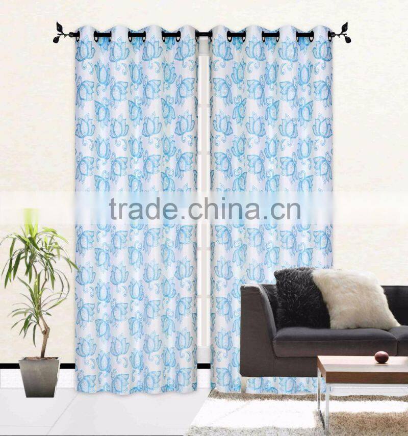 1PC JACQUARD FANCY WINDOW CURTAIN WITH 8 GROMMETS