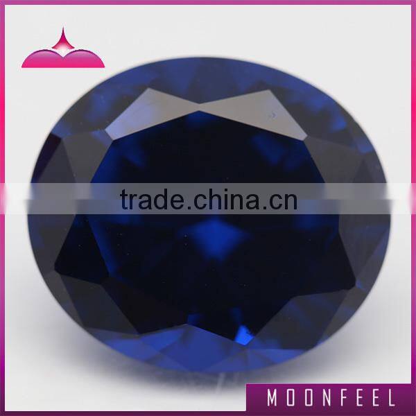 Oval cut blue spinel gemstone