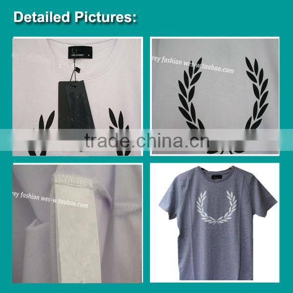 Europe men's S/S printed earring t-shirt China knitted garments buyer factoryOEM