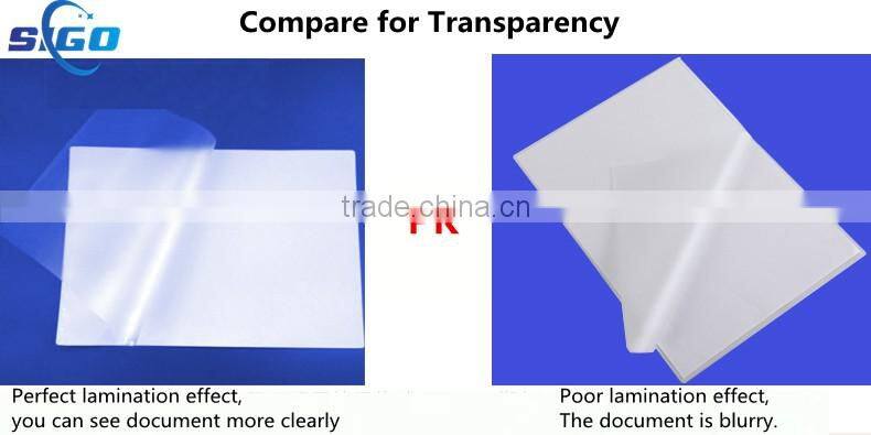 125mic high glossy laminating pouch film manufacturer