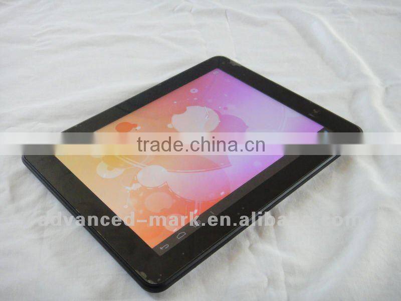 9.7'' IPS, Android 4.0 , 1G DDR III , 16GB Flash , 1024 x 768 , ALLWINNER A10: ARM Cortex-A8 + HD video codec Tablet PC