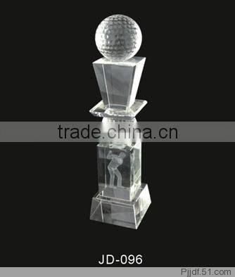 Cheap and wholeslae crystal glass trophy award on sale