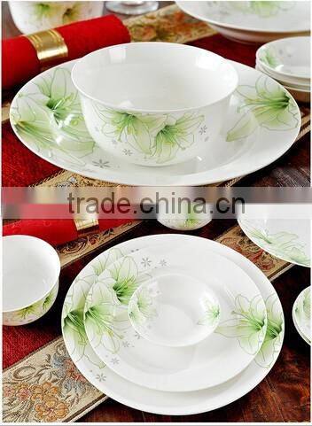 56 pcs 2016 new pattern and design dinnerware porcelain set