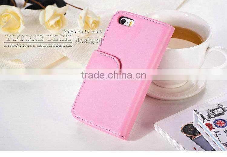 Good supplier good price good fashion horizontal flip mobile phone case for Iphone 5 5S with picture frame for Apple brand